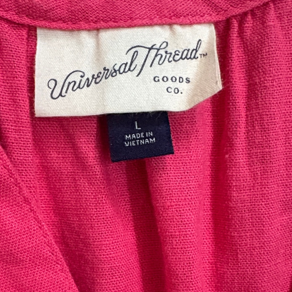 Women's Pink babydoll v neck dress with pockets - Picture 2 of 9